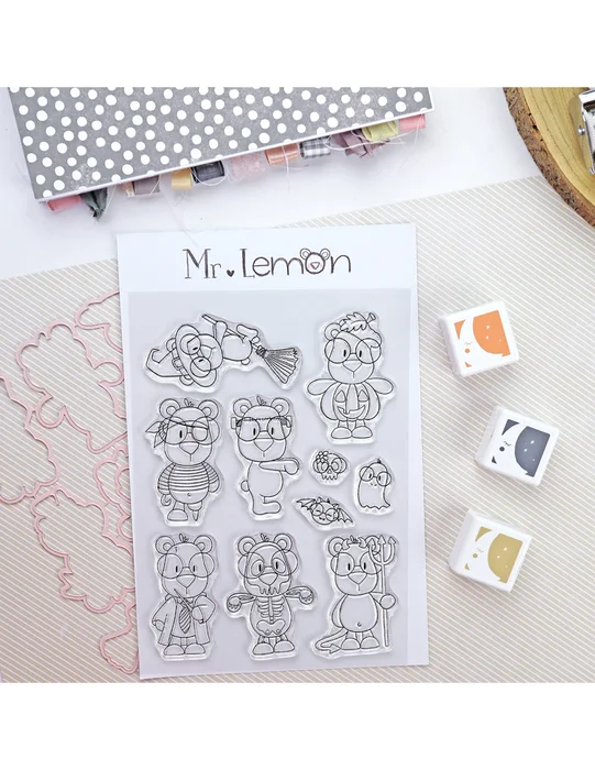 Set de sellos+troqueles Happy LemonWeen