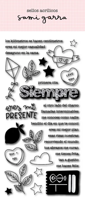 Sello ilustraciones y frases