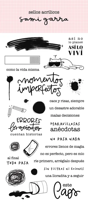 Set de sellos Momentos Imperfectos