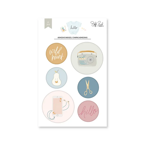 Chapas adhesivas Hello