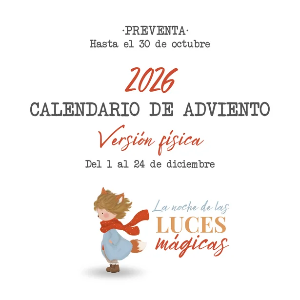 Calendario de adviento F&iacute;sico "La noche de las luces m&aacute;gicas" 2026
