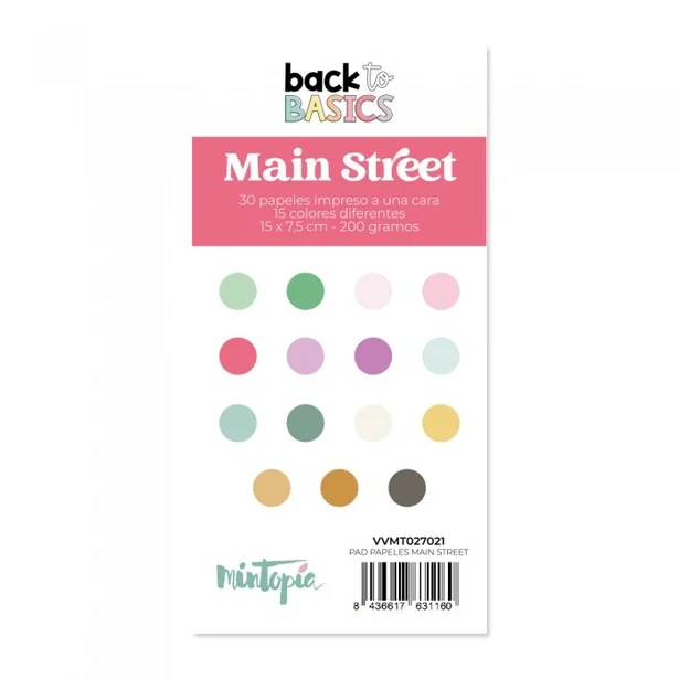 Pad papeles Main Street - Back To Basics