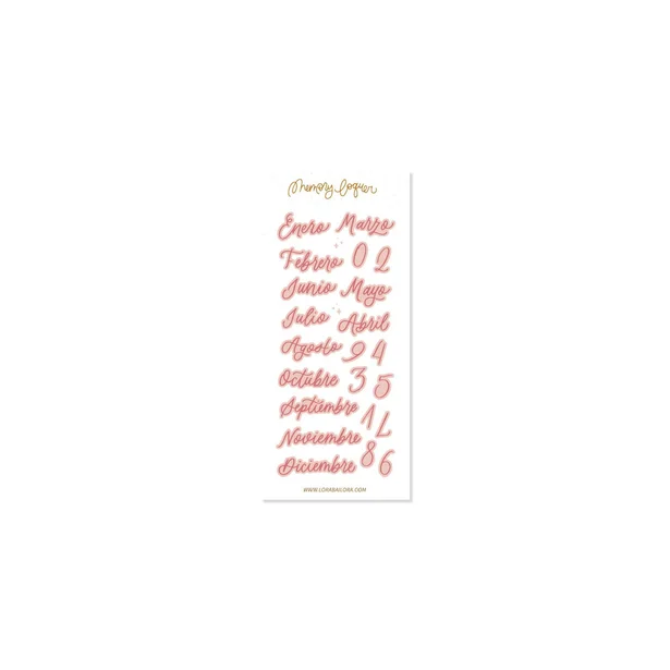 Troquel Meses Script